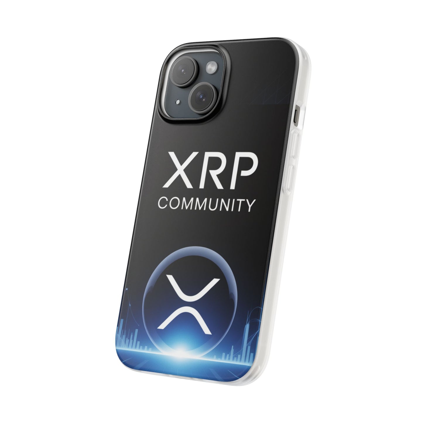 XRP Community Flexi Cases, Phone Cover for Crypto Lovers, Stylish XRP Phone Case, Unique Gift for Tech Enthusiasts, Hipster Mobile Accessory