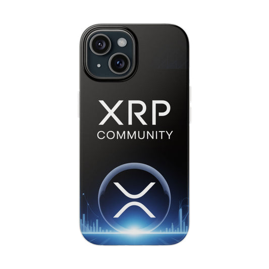 XRP Community Flexi Cases, Phone Cover for Crypto Lovers, Stylish XRP Phone Case, Unique Gift for Tech Enthusiasts, Hipster Mobile Accessory