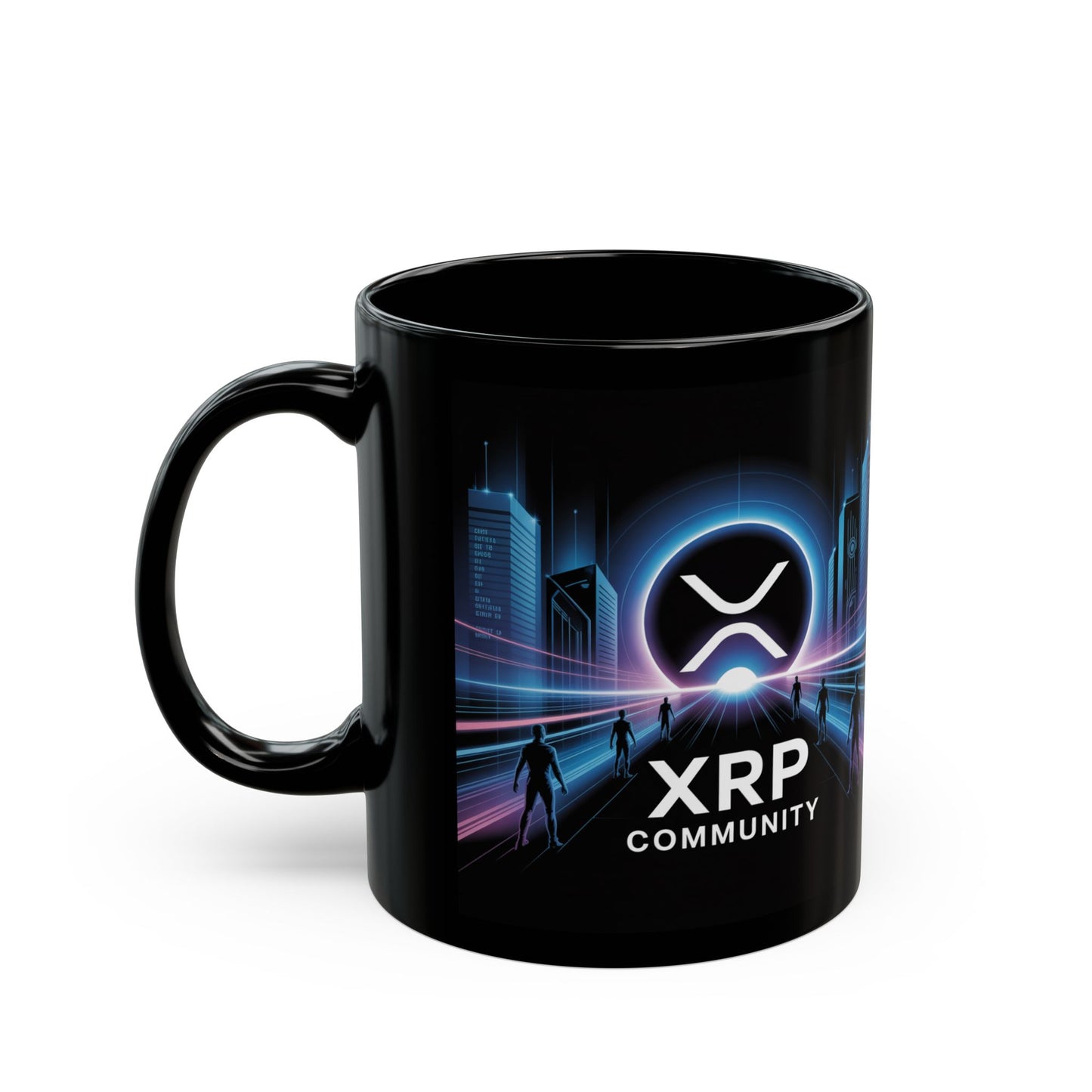 XRP Community Black Mug, Coffee Cup for Crypto Enthusiasts, Gaming Mug, Unique Gift for Traders, 11oz 15oz Designs